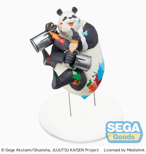 Free UK Royal Mail Tracked 24hr delivery   Super cool statue of Panda from the popular anime Jujutsu Kaisen. This figure is launched by SEGA as part of their latest GRAFFITI x BATTLE collection.  This figure is created stunningly showing Panda posing happily, holding two tins of paint and a brush.   This PVC statue stands at 11cm tall, and packaged in a gift / collectible box from SEGA.   Official brand: SEGA