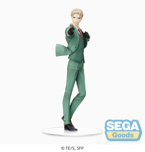 Free UK Royal Mail Tracked 24hr delivery   Striking statue of Loid Forger from the popular anime series SPY X FAMILY. This figure is launched by SEGA as part of their latest PM collection - Ver. Twilight.   This statue is created meticulously, showing Loid Forger posing in his uniform, holding a pistol. - Super cool !   This PVC statue stands at 20cm tall, and packaged in a gift/collectible box from SEGA. 
