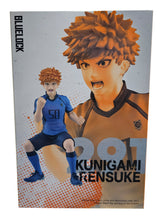 Load image into Gallery viewer, Free UK Royal Mail Tracked 24hr delivery   Remarkable statue of Rensuke Kunigami from the popular anime Blue Lock. This figure is launched by Banpresto as part of their latest collection.  This figure is created meticulously showing Rensuke Kunigami posing in game mode wearing his Japanese national team kit.   This PVC statue stands at 15cm tall, and packaged in a gift/collectible box from Bandai.  Official brand: Banpresto / Bandai
