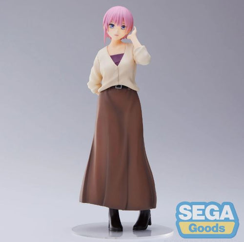 Free UK Royal Mail Tracked 24hr delivery   Beautiful statue of Ichika Nakano from the popular anime The Quintessential Quintuplets. This figure is launched by SEGA as part of their latest  SPM series, adapted from the latest anime movie.   This figure is created meticulously, showing Ichika (the oldest sister) posing elegantly in her maxi skirt and blouse. 