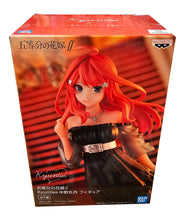 Load image into Gallery viewer, Free Royal Mail Tracked 24hr delivery Beautiful statue of Itsuki Nakano (Youngest sister of the Nakano quintuplets) from the popular anime The Quintessential Quintuplets. This figure is launched by Banpresto as part of the latest Kyunties series. The figure is sculpted stunningly, showing Itsuki posing elegantly in her black dress, and wearing her black heels. Excellent gift for any Quintuplets fan.