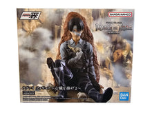 Load image into Gallery viewer, Honour Humanity's Strongest Soldier
Bring one of Attack on Titan's most iconic characters to your collection with this officially licensed Levi Ackerman Ichibansho Figure by Bandai Spirits, inspired by his appearance during the Final Season.
This highly detailed figure presents Levi in a battle-worn seated pose, visibly injured and bandaged following the devastating events of the story. His dark uniform, ODM equipment and distinctive appearance are carefully recreated, while the textured scenic base gives