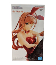 Load image into Gallery viewer, Elegant statue of Natsuha Arisugawa from the popular anime video game franchise IDOLMASTER. This figure is launched by Banpresto as part of their latest Espresto collection - SHINYCOLORS - Fascination and Stockings. This statue of Natsuha is created meticulously, showing Natsuha posing in her amazing bunny outfit, stockings and heels. This PVC figure stands at 12cm tall, and packaged in a gift/collectible box from Bandai.