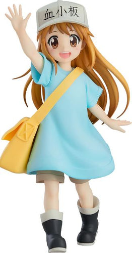 Super cute figure of Platelet from the popular anime Cells At Work. This statue is launched by Good Smile Company as part of their latest Pop Up Parade series.   The creator did a fantastic job creating this piece, showing Platelet in human form posing in her uniform and shoulder bag, waving urgently.   This PVC statue stands at 14cm (approx), and packaged in a gift / collectible box from Good Smile Company.  Official brand: Good Smile Company