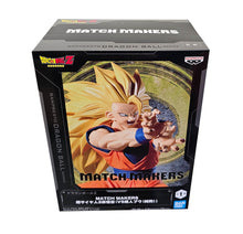 Load image into Gallery viewer, Free UK Royal Mail Tracked 24hr delivery
Striking statue of Son Goku in his Super Saiyan 3 mode, from the legendary anime Dragon Ball Z. This spectacular statue of Son Goku is launched by Banpresto as part of their latest Match Makers collection.
This figure is created in amazing fashion, showing Son Goku posing in battle in his Super Saiyan 3 mode, and ready to unleash his signature attack. -Stunning!
This PVC statue stands at 16cm tall, comes with a stand, and packaged in a gift / collectible box fr