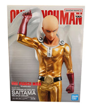 Load image into Gallery viewer, Free UK Royal Mail Tracked 24hr delivery Spectacular statue of Saitama from the popular anime One Punch Man. This breathtaking figure is launched by Banpresto as part of their latest DFX PREMIUM collection. The figure is created astonishingly, showing Saitama posing in his hero outfit. The creator has used the premium metallic colour effect to finish off the outfit. - Truly stunning.