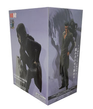 Load image into Gallery viewer, Free UK Royal Mail Tracked 24hr delivery Spectacular statue of Elder Toguro from the classic anime series Yu Yu Hakusho. This amazing figure is launched by Banpresto as part of their latest DXF collection, to celebrate the 30th anniversary of Yu Yu Hakusho. The creator did a smashing job creating this piece, showing the Elder brother of the Toguro brother (Known as Elder Toguro) posing in his dark navy blue suit, sitting on top of a rock.