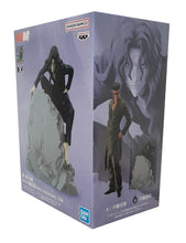 Load image into Gallery viewer, Free UK Royal Mail Tracked 24hr delivery Spectacular statue of Elder Toguro from the classic anime series Yu Yu Hakusho. This amazing figure is launched by Banpresto as part of their latest DXF collection, to celebrate the 30th anniversary of Yu Yu Hakusho. The creator did a smashing job creating this piece, showing the Elder brother of the Toguro brother (Known as Elder Toguro) posing in his dark navy blue suit, sitting on top of a rock.