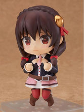 Load image into Gallery viewer, This premium nendoriod figure of Yunyun from the popular anime KonoSuba is launched by GOOD SMILE COMPANY this year as part of their latest Nendoroid series (758).   The set comes with the nendoriod figure Darkness, three facial plates ( including a confident expression to display her proposing a duel with Megumin, a hesitant expression to capture her more reserved personality as well as a distressed expression with tears in her eyes).
