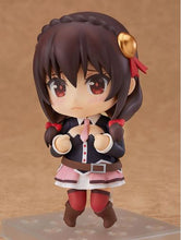Load image into Gallery viewer, This premium nendoriod figure of Yunyun from the popular anime KonoSuba is launched by GOOD SMILE COMPANY this year as part of their latest Nendoroid series (758). The set comes with the nendoriod figure Darkness, three facial plates ( including a confident expression to display her proposing a duel with Megumin, a hesitant expression to capture her more reserved personality as well as a distressed expression with tears in her eyes).