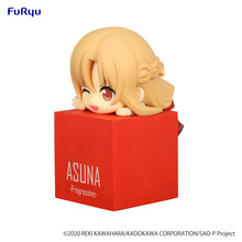 Load image into Gallery viewer, Free UK Royal Mail Tracked 24hr delivery   Super cute figure of Asuna from the popular anime Sword Art Online. This cute figure is launched by Good Smile Company as part of their latest FuRyu Hikkake block figure collection.   The figure is created in excellent detail showing Asuna lying on top of her Progressive themed red block. - Super Cute   The PVC statue stands at 10cm tall, and packaged in a gift/collectible box from Good Smile Company. 
