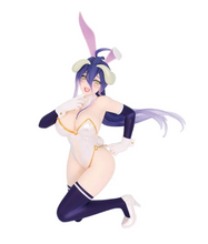 Load image into Gallery viewer, The Guardian Overseer Shows Her Playful Side
Bring a fresh interpretation of the beautiful and formidable Albedo to your collection with this officially licensed Overlord White Version Figure from System Service.
Standing approximately 19cm tall, this collectible presents the Guardian Overseer of the Great Tomb of Nazarick in a striking white bunny-inspired outfit, offering a completely different look from her traditional black-and-white attire.
Featuring a white bodysuit with delicate gold trim, long pur
