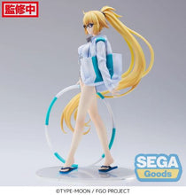 Load image into Gallery viewer, Free UK Royal Mail Tracked 24hr delivery Beautiful statue of Jeanne D 'ARC' from the popular anime Fate / Grand Order. This figure is launched by SEGA as part of their latest FIGURIZM collection. This statue of the famous Archer Class servant Jeanne D 'ARC' is created in immense detail, showing Jeanne posing elegantly in her swimsuit, with her zipper/jacket and holding her hoop. - Truly stunning ! This PVC statue stands at 23cm tall, and packaged in a gift/collectible box from SEGA.