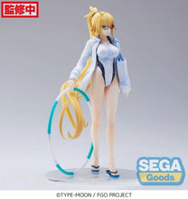 Load image into Gallery viewer, Free UK Royal Mail Tracked 24hr delivery Beautiful statue of Jeanne D 'ARC' from the popular anime Fate / Grand Order. This figure is launched by SEGA as part of their latest FIGURIZM collection. This statue of the famous Archer Class servant Jeanne D 'ARC' is created in immense detail, showing Jeanne posing elegantly in her swimsuit, with her zipper/jacket and holding her hoop. - Truly stunning ! This PVC statue stands at 23cm tall, and packaged in a gift/collectible box from SEGA.