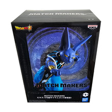 Load image into Gallery viewer, Free UK Royal Mail Tracked 24hr delivery
Striking statue of Beerus from the legendary anime Dragon Ball Super. This spectacular statue of Beerus is launched by Banpresto as part of their latest Match Makers collection.
This figure is created in amazing fashion, showing Beerus posing in battle, captured in motion perfectly.
This PVC statue stands at 15cm tall, comes with a stand, and packaged in a gift / collectible box from Bandai.
Official brand: Banpresto / Bandai
EAN: 4983164292015