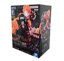 Load image into Gallery viewer, Free UK Royal Mail Tracked 24hr delivery
Remarkable statue of Marshall D. Teach (Known as Blackbeard) from the legendary anime series ONE PIECE. This amazing statue is launched by Banpresto as part of their latest Battle Record Collection.
This statue is created in immense detail, showing Blackbeard posing in battle, in his pirates outfit. -Sculpted in immense detail.
This PVC statue stands at 11cm tall, and packaged in a beautiful gift/collectible box from Bandai.
Official brand: Bandai / Banprest