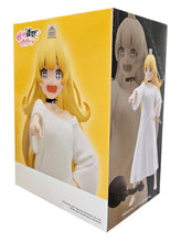 Load image into Gallery viewer, Stunning statue of Princess from the popular anime series Tis Time for Torture Princess. This beautiful figure is lanched by Banpresto as part of the latest edition. The creator did a smashing job creating this piece, showing the Princess from the human world kingdom posing in her white prisoner outfit, with cuffed chains around her right ankle. The set also includes two facial plates showing two different emotions.
