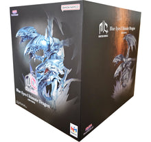 Load image into Gallery viewer, Free UK Royal Mail Tracked 24hr delivery   Spectacular statue of the famous Blue Eyes Ultimate Dragon from the legendary anime YU GI OH! This breathtaking figure is launched by MEGAHOUSE as part of their latest Monsters Chronicle collection.   The creator did an amazing job creating this beautiful piece, showing the legendary Dragon posing in battle mode. Absolutely stunning ! 
