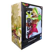 Load image into Gallery viewer, Unleash the Power of Super Saiyan Broly
Bring the overwhelming power of Broly to your collection with this officially licensed Dragon Ball Z GX Materia Figure by Banpresto / Bandai Spirits.
Standing approximately 22cm tall, Broly is captured in his imposing Super Saiyan form while preparing to unleash a devastating energy attack. The translucent green energy effect creates a dramatic sense of movement and makes this figure immediately stand out on display.
With his enormous physique, golden Super Saiyan