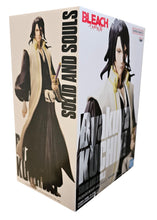 Load image into Gallery viewer, Cool statue of Byakuya Kuchiki (Captain of the Sixth Division for Gotei 13) from the legendary anime Bleach. This figure is launched by Banpresto as part of their latest Solid and Souls series.   This figure is created in excellent detail, showing Byakuya Kuchiki posing in his classic Sixth Division uniform. 
