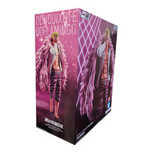 Load image into Gallery viewer, Free UK Royal Mail Tracked 24hr delivery
Astounding statue of Donquixote Doflamingo from the legendary anime ONE PIECE. This awesome figure is launched by ICHIBANSHO FIGURE as part of their latest Masterlise collection.
The creator has finished this piece in excellent fashion, showing Donquixote Doflamingo posing stunningly in his iconic pink feather coat. -Stunning!
This PVC statue stands at 26cm tall, and packaged in a gift/collectible box from Bandai.
Official brand: ICHIBANSHO FIGURE / Bandai
E