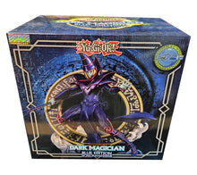 Load image into Gallery viewer, Free UK Royal Mail Tracked 24hr delivery Spectacular statue of Dark Magician from the legendary anime YU-GI-OH!. This stunning figure is launched by "First 4 Figures" as part of their latest edition. The sculptors has completed this piece in excellent fashion, showing the classic Dark Magician in Blue Edition. - Truly Stunning. This 12'' PVC statue (29cm) is packaged in a premium collectible huge box from First 4 Figures.