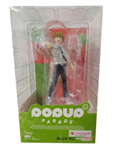 Load image into Gallery viewer, Free UK Royal Mail Tracked 24hr delivery Striking statue of Denji from the popular anime series Chainsaw Man. This amazing statue is launched by Good Smile Company as part of their latest Pop Up Parade series. The creator did a fabulous job creating this piece, showing Denji posing in his uniform holding his string cord, ready to unleash his Chainsaw Man form. - Truly stunning ! This PVC figure stands at 18cm tall, and packaged in a gift/collectible window display box by Good Smile Company.