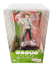 Load image into Gallery viewer, Free UK Royal Mail Tracked 24hr delivery Striking statue of Denji from the popular anime series Chainsaw Man. This amazing statue is launched by Good Smile Company as part of their latest Pop Up Parade series. The creator did a fabulous job creating this piece, showing Denji posing in his uniform holding his string cord, ready to unleash his Chainsaw Man form. - Truly stunning ! This PVC figure stands at 18cm tall, and packaged in a gift/collectible window display box by Good Smile Company.