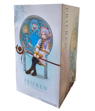 Load image into Gallery viewer, Free UK Royal Mail Tracked 24hr delivery
Beautiful statue of Frieren from the popular anime Frieren: Beyond Journeys End. This amazing statue is launched by Banpresto as part of their latest Glasscap collection.
This statue is created fabulously, showing Frieren posing elegantly sitting on her seat, holding her staff, reminiscing about the old days in front of the beautiful circular decorated window. - Stunning!
This PVC statue stands at 15cm tall, and packaged in a gift/collectible box from Bandai.
O