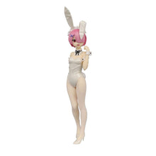 Load image into Gallery viewer, Beautiful figure of Rem from the popular anime Re:Zero Starting Life In Another World. This statue is launched by Good Smile Company as part of their latest Furyu series. The sculptor has created this piece amazingly, showing Rem posing elegantly in her Bunny outfit. - Stunning ! This PVC statue stands at 30cm tall, and packaged in a gift/collectible box from Good Smile Company.