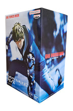 Load image into Gallery viewer, Free UK Royal Mail Tracked 24hr delivery   Cool statue of Genos from the popular anime ONE PUNCH MAN. This striking figure is launched by Banpresto as part of their latest collection.   The creator did a spectacular job creating this piece, showing Genos posing posing in battle mode wearing his blue hoodie.   This PVC statue stands at 10cm tall, and packaged in a gift collectible box from Bandai.   Official brand: Banpresto / Bandai