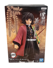 Load image into Gallery viewer, Free UK Royal Mail Tracked 24hr delivery   Stunning figure of Giyu Tomioka from the popular anime series Demon Slayer. This figure is launched by Banpresto as part of their latest collection - vol.5  This figure is created beautifully, showing Giyi posing in his Hashira uniform, with his Nichirin sword attached at his side.   This PVC Statue stands at 16cm tall, and packaged in a gift/collectible box from Bandai. 
