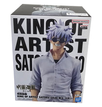 Load image into Gallery viewer, Free UK Royal Mail Tracked 24hr delivery
Stunning statue of Satoru Gojo from the popular anime series Jujutsu Kaisen. This amazing statue is launched by Banpresto as part of their latest King Of Artist collection.
The creator has completed this piece remarkably, showing Satoru Gojo in his white shirt and Jujutsu High trousers - Stunning!
This PVC statue stands at 21cm tall, and packaged in a beautiful gift/collectible box from Bandai.
Official brand: Bandai / Banpresto
EAN: 4983164293715