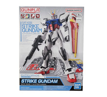 Load image into Gallery viewer, Free UK Royal Mail Tracked 24hr delivery
Stunning model of the classic STRIKE GUNDAM from the legendary anime series GUNDAM. This model is launched by Bandai as part of their latest BANDAI HOBBY collection.
This model of STRIKE GUNDAM (GAT-X105) is designed perfectly, contains all the accessories in the kit for the user to assemble the whole model together. The fully assembled figures allow 14 point articulation and weapon included.