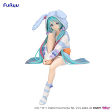 Load image into Gallery viewer, Free UK Royal Mail Tracked 24hr delivery
Beautiful statue of Hatsune Miku (Global Vocaloid Superstar). This figure is launched by Good Smile Company as part of their latest noodle stopper collection.
This statue is created meticulously, showing Hatsune Miku posing elegantly in her bunny ears pyjamas - Stunning!
This PVC statue stands at 14cm tall, and packaged in a gift/collectible box from Bandai.
Official brand: Good Smile Company
EAN: 4571623501626
Excellent gift for any Hatsune Miku fan.
Thi