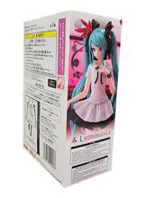 Load image into Gallery viewer, Free UK Royal Mail Tracked 24hr delivery Stunning statue of Hatsune Miku (Global Vocaloid Superstar). This figure is launched by Good Smile Company and SEGA as part of their latest Luminasta collection - Project Diva Mega 39's. The creator has completed this in amazing fashion, showing Hatsune Miku posing elegantly in her white short sleeve dress.
