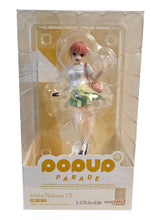 Load image into Gallery viewer, Beautiful statue of Ichika Nakano (The oldest sister of the Nakano Quintuplets) from the popular anime series The Quintessential Quintuplets. This figure is launched by Good Smile Company as part of their latest Pop Up Parade series.   The creator did a marvelous job creating this piece, showing Ichika posing in her green skirt, wearing her handbag and holding her phone. 
