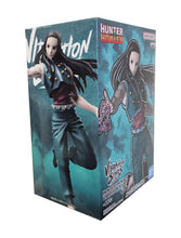 Load image into Gallery viewer, Free UK Royal Mail Tracked 24hr delivery Striking statue of Illumi Zoldyck from the legendary anime Hunter X Hunter. This amazing statue is launched by Banpresto as part of their latest Vibration Stars collection. The sculptor has completed this piece spectacularly, showing Illumi Zoldyck posing in battle mode throwing his primary weapon - "Needles". This PVC statue stands at 17cm tall, and packaged in a gift/collectible box from Bandai. Official brand: Bandai/Banpresto