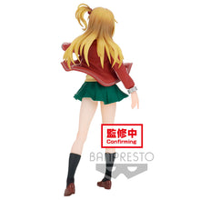 Load image into Gallery viewer, Free UK Royal Mail Tracked 24hr delivery Stunning figure of Yuri Amagake from the popular anime Battle in 5 seconds After Meeting. This statue is launched by Banpresto as part of their latest series. This statue is created perfectly, showing Yuri posing in her uniform, stretching out her fist. - Super cute ! This PVC figure stands at 22cm tall, and packaged in a gift / collectible box from Bandai.