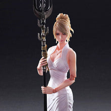 Load image into Gallery viewer, Free UK Royal Mail Tracked 24hr delivery
Glorious statue of Lunafreya Nox Fleuret (Known as Luna) from the legendary fantasy role-playing video game Final Fantasy XV. This spectacular statue is launched by Square Enix as part of their latest collection.
This statue is created stunningly, showing Lunafreya Nox Fleuret posing beautifully in her white dress. Her famous Trident (Trident of the Oracle) is also included. The statue is fully articulated (6 point articulation), and the shoulder joints use a new