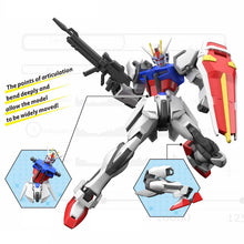 Load image into Gallery viewer, Free UK Royal Mail Tracked 24hr delivery
Stunning model of the classic STRIKE GUNDAM from the legendary anime series GUNDAM. This model is launched by Bandai as part of their latest BANDAI HOBBY collection.
This model of STRIKE GUNDAM (GAT-X105) is designed perfectly, contains all the accessories in the kit for the user to assemble the whole model together. The fully assembled figures allow 14 point articulation and weapon included.