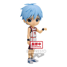 Load image into Gallery viewer, Free UK Royal Mail Tracked 24hr service    Super cute Q POSKET (Type A) figure/statue of Tetsuya Kuroko from the popular anime series Tetsuya Kuroko. This figure is launched by Banpresto as part of their latest Q POSKET collection.   The figure is sculpted meticulously, showing Kuroko posing in his Seirin basketball home kit, with his number 11. Excellent figure of one of the Generation of Miracles. 
