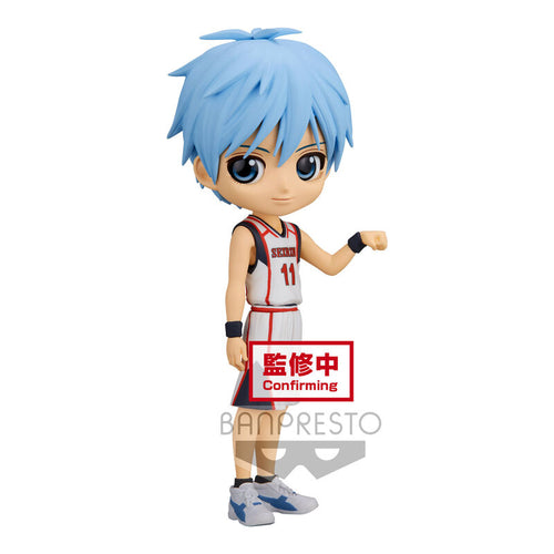 Free UK Royal Mail Tracked 24hr service    Super cute Q POSKET (Type A) figure/statue of Tetsuya Kuroko from the popular anime series Tetsuya Kuroko. This figure is launched by Banpresto as part of their latest Q POSKET collection.   The figure is sculpted meticulously, showing Kuroko posing in his Seirin basketball home kit, with his number 11. Excellent figure of one of the Generation of Miracles. 