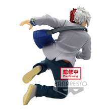 Load image into Gallery viewer, Free UK Royal Mail Tracked 24hr delivery   Cool figure of Shoto Todoroki from the popular anime My Hero Academia. This figure is launched by Banpresto as part of their latest BRAVEGRAPH collection. - Vol.2.   This statue is created in immense detail, showing Shoto Todoroki posing in his uniform, with his shoulder bag - in motion. - Stunning !   This PVC statue stands at 14cm tall, and packaged in a gift/collectible box from Bandai.
