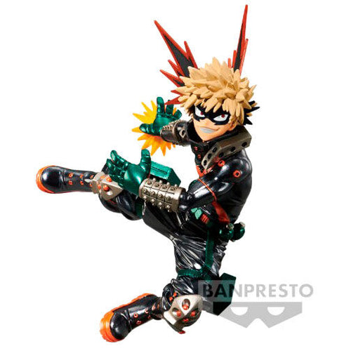 Free UK Royal Mail Tracked 24hr delivery   Striking statue of Katsuki Bakugo from the popular anime series My Hero Academia. This figure is launched by Banpresto as part of their latest Amazing Heroes Special edition.   The sculptor did a fantastic job creating this piece, showing Bakugo posing in his battle uniform in battle mode.   This PVC statue stands at 12cm tall, and packaged in a gift/collectible box from Bandai. 