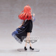 Load image into Gallery viewer, Free Royal Mail Tracked 24hr delivery Beautiful statue of Itsuki Nakano (Youngest sister of the Nakano quintuplets) from the popular anime The Quintessential Quintuplets. This figure is launched by Banpresto as part of the latest Kyunties series. The figure is sculpted stunningly, showing Itsuki posing elegantly in her black dress, and wearing her black heels. Excellent gift for any Quintuplets fan.