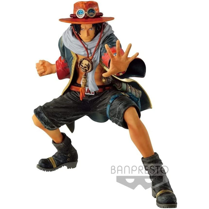 Free UK Royal Mail Tracked 24hr delivery    Striking statue of Portgas D. Ace (Known as Ace) from the legendary anime ONE PIECE. This figure is launched by Banpresto as part of their latest Chronicle series.   The creator has created this piece meticulously, showing Ace posing in his classic pirate outfit, in battle mode. From the hair, eyes, all the way down the creases of his clothing, all created in immense detail - Truly stunning ! 