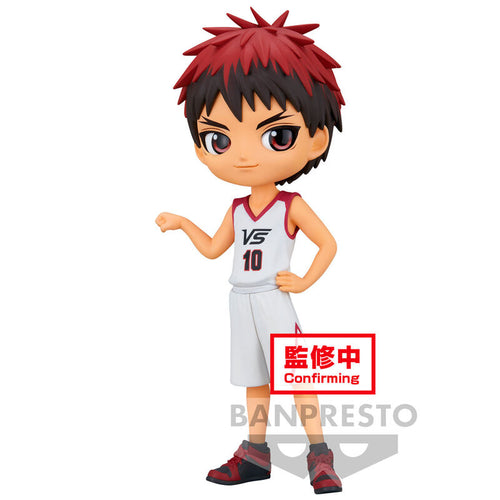 Free UK Royal Mail Tracked 24hr delivery   Amazing figure of Taiga Kagami from the popular anime series Kuroko's Basketball. This figure is launched by Banpresto as part of their latest Q Posket collection.  This Q Posket figure of Taiga is created beautifully. Adapted from the anime showing Taiga posing in his team uniform.    This PVC statue stands at 14cm tall, and packaged in a gift collectible box from Bandai.  Ver. A  Official brand: Banpresto / Bandai