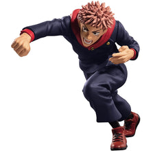Load image into Gallery viewer, Free UK Royal Mail Tracked 24hr delivery   Amazing statue of Yuji Itadori from the popular anime series Jujutsu Kaisen. This figure is launched by Banpresto as part of their Jufutsunowaza collection.   The creator completed this piece in excellent fashion, showing Yuji posing in his uniform and in battle mode. - Stunning !   This PVC statue stands at 12cm tall, and packaged in a gift/collectible box from Bandai.  Official brand: Banpresto / Bandai
