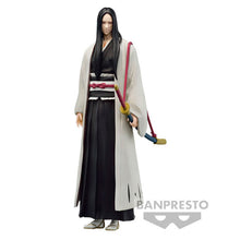 Load image into Gallery viewer, Fabulous statue of Retsu Unohana (The second longest serving captain after Head Captain Yamamoto) from the legendary anime Bleach. This figure is launched by Banpresto as part of their latest Solid and Souls series. This figure is created meticulously, showing Retsu Unohana posing in her soul reaper uniform and holding her sword. This PVC statue stands at 15cm tall, and packaged in a gift / collectible box from Bandai.